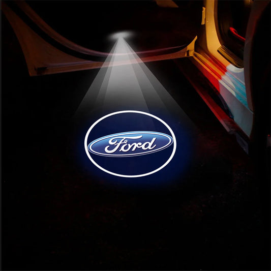 1/2/4Pcs LED Car Welcome Light Projector Lamp Decoration Accessories For Ford Ranger Mustang Kuga Mondeo Fiesta Explorer STLine